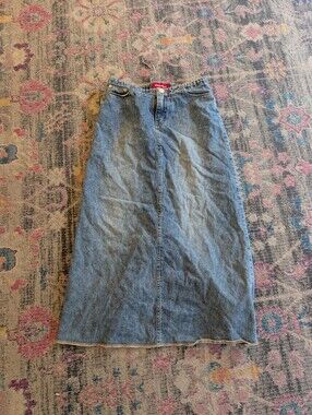 Unionbay Y2k Denim Maxi Skirt 12